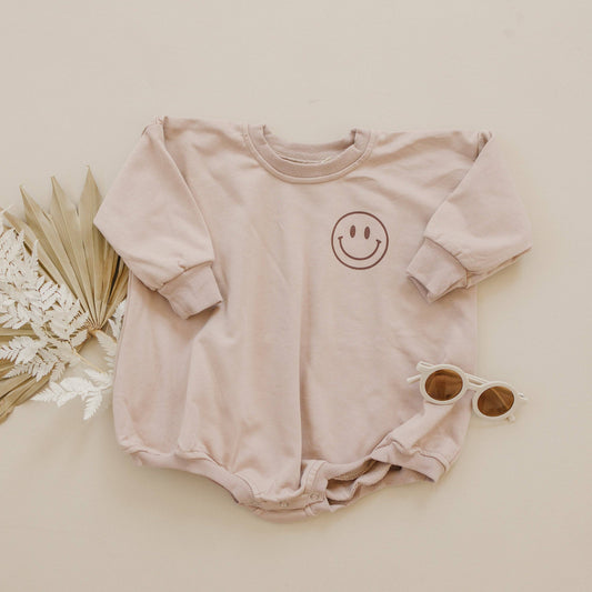 Oversized Sweatshirt Romper | Mauve