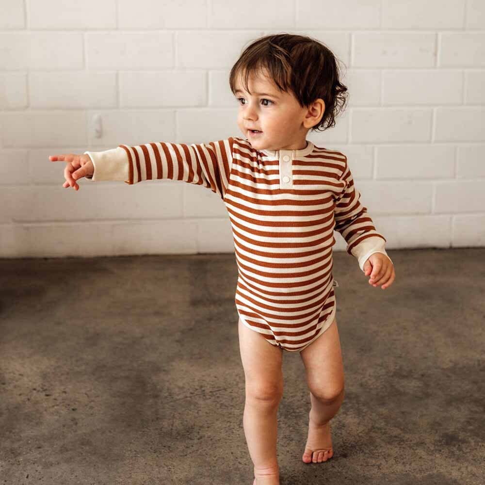 Bodysuit | Biscuit Stripe